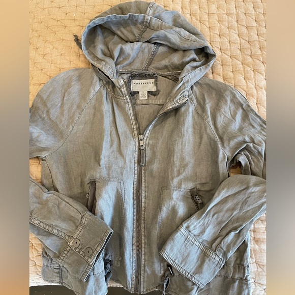 Marrakech Hooded Linen Jacket from Anthropologie - Picture 2 of 5